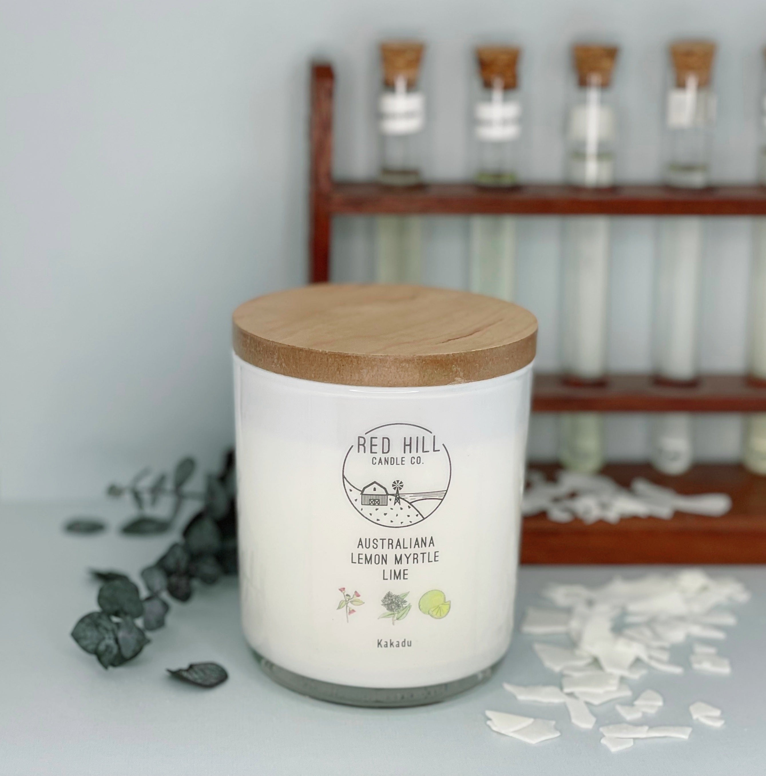 Custom Designed Fragrance Candle Large Red Hill Candle Co