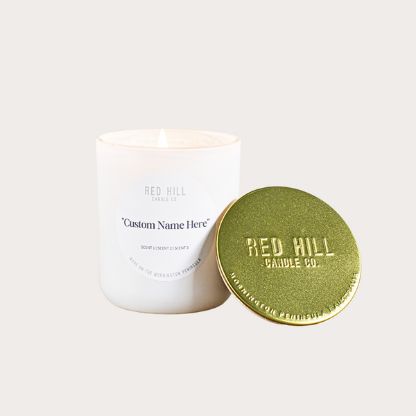 Red Hill Candle Co. container for Custom Designed Fragrance Candle Large