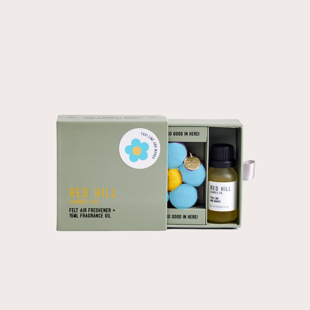 Thai Lime & Mango Felt Flower Air Freshener