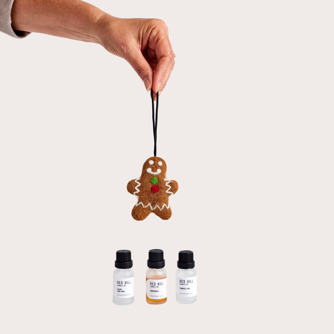 Peninsula Pine Felt Gingerbread Man Air Freshener