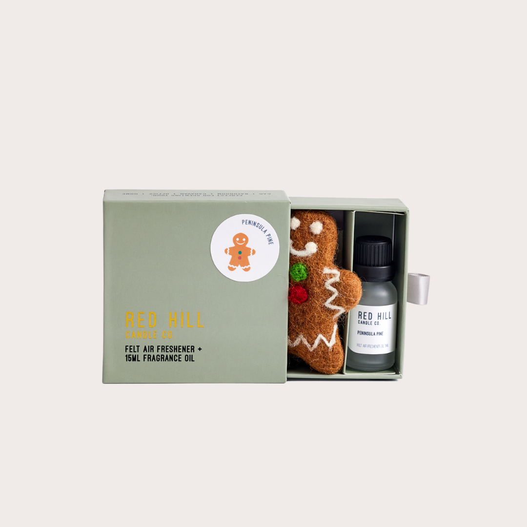 Peninsula Pine Felt Gingerbread Man Air Freshener