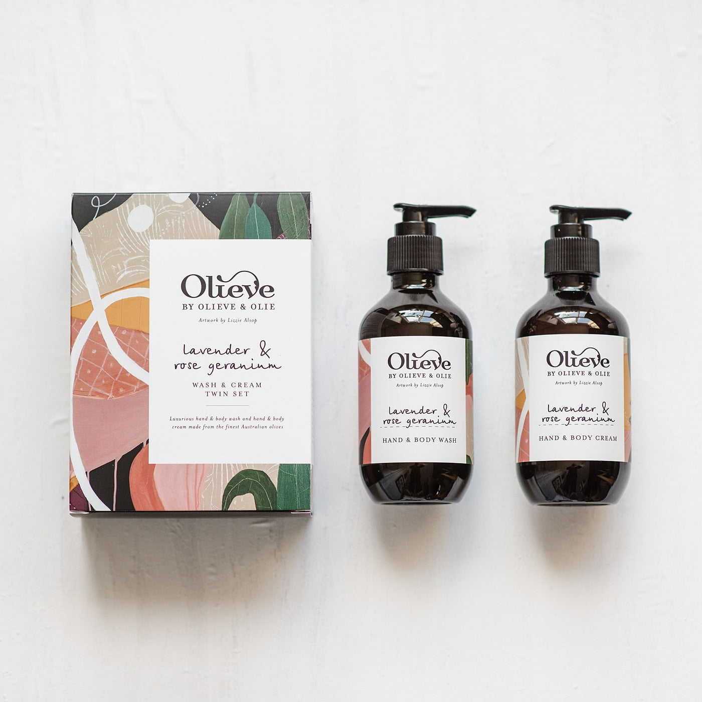 Olieve & Olie Twin Set (hand & body wash + hand & body cream)